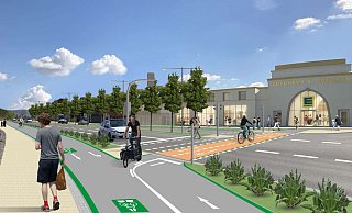 Radweg 1: 2013 fasste der Ausschuss für Stadtentwicklung den Grundsatzbeschluss für einen Radschnellweg in Bad Oeynhausen. Ob in diesem Jahr wirklich der Bau auf der Mindener und der Kanalstraße beginnen kann, ist noch fraglich. - Stadt Bad Oeynhausen