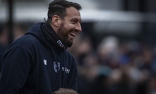Mitch Kniat freut sich über eine souveräne Leistung des DSC Arminia. - Sarah Jonek