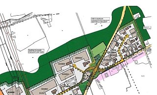 Die CDU fordert Wohnungen auf dem Areal am rechten Bildrand. Der Regionalplan lässt aber nur Gewerbe zu. - Tischmann Loh