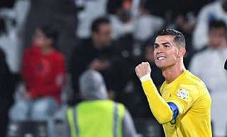 Ronaldo ist in Saudi-Arabien und auf dem Fußball-Platz glücklich. (Foto-Archiv) - -/SPA/dpa