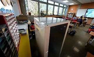 Die Geräte der Firma Miele sind derzeit testweise in den Klassenzimmern im Einsatz. - Andreas Frücht