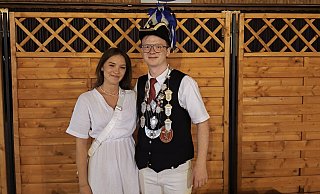 Sie werden in Bonenburg regieren: Marlen Wiemers und Bastian Tewes. - Schützen Bonenburg