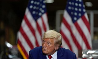 Donald Trump geht auf Stimmenfang in Pennsylvania. - Julia Nikhinson/AP/dpa
