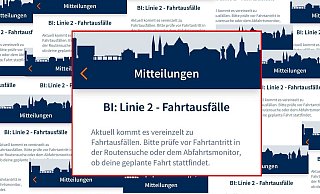 Am Freitagabend spielt plötzlich die MoBiel-App verrückt und sendet mehr als 100 Nachrichten aus, die alle den gleichen Inhalt haben. - Screenshot: privat