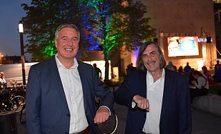 Henning Schulz (CDU) und Norbert Morkes (BfGT). - Jens Dünhölter