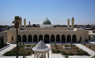 Die Al-Nuri-Moschee vor dem Besuch des irakischen Regierungschefs. - Hadi Mizban/AP/dpa