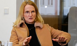Sandra Müller-Steinhauer ist seit zwei Jahren Polizeipräsidentin in Bielefeld. Mit mehreren Maßnahmen will sie der Gewalt in der Stadt Herr werden. - Andreas Zobe