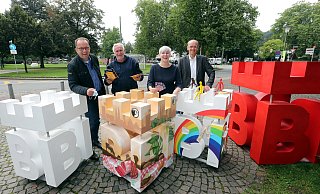 Freuen sich auf ihre Nachtansichten: Martin Knabenreich, Ralf Eigenrauch, Katharina Schilberg und Martin Uekmann. - Wolfgang Rudolf