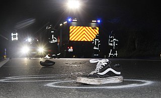 Die Fahrbahn war für die Zeit der Unfallaufnahme für etwa anderthalb Stunden gesperrt. - David Schellenberg