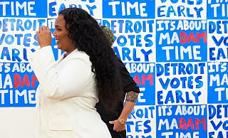 Lizzo: Habe für Harris gestimmt. - Jacquelyn Martin/AP/dpa