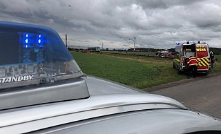 Polizei und Feuerwehr waren vor Ort. - Jan Henning Rogge