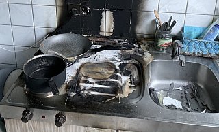 So sah das Kochfeld nach dem Brand aus. - Guitano Darhoven