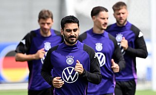 Ilkay Gündogan beim DFB-Training in Herzogenaurach. - Federico Gambarini/dpa