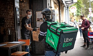 Uber Eats startet in Bielefeld. - Copyright by Christian Knieps