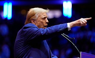 Donald Trump hat bei einer Wahlkampfveranstaltung im Madison Square Garden in New York um Stimmen geworben. - Alex Brandon/AP/dpa