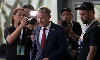 Wahlsieger ohne Machtoption? AfD-Chef Björn Höcke - Jacob Schröter/dpa