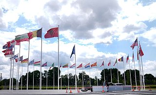 Das Nato-Hauptquartier in Brüssel. - Virginia Mayo/AP/dpa