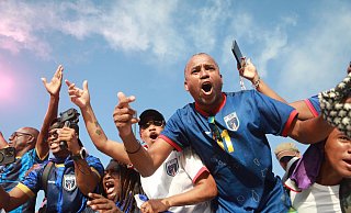 Kap Verde feiert die WM-Premiere. - Cristiano Barbosa/AP/dpa