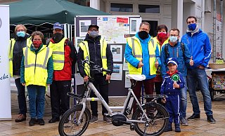 Die Lübbecker Initiative wirbt für bessere Radwege. - Michael Grundmeier
