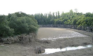 Das Hochwasserrückhaltebecken Pöppelsche im Kreis Soest, nachdem 2007 aufgestautes Wasser abgelaufen ist. - WOL