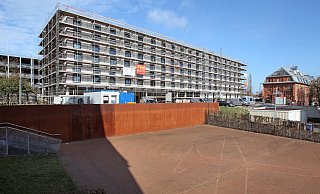 Der Käthe-Elsbach-Platz ist so gut wie fertig. - Frank-Michael Kiel-Steinkamp