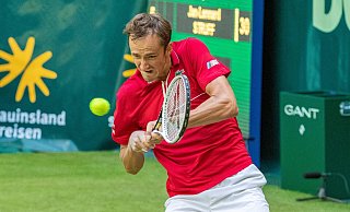 Daniil Medvedev spielte im vergangenen Jahr zum ersten Mal in Halle. - Archiv/Noventi Open