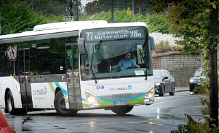 Der Schnellbus nach Rietberg am Gütersloher ZOB: Leider fielen am Mittwoch zehn Fahrten der Linie 77 aus. - Andreas Frücht
