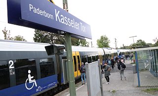 Wird seit Oktober modernisiert: Der Bahnhof Kasseler Tor, an dem ausschließlich die Sennebahn hält. - Holger Kosbab