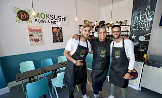 Ahmad Mok, Adel Agwa und Chaled Osman (v.l.) haben gemeinsam ein neues Konzept entwickelt. - Peter Unger