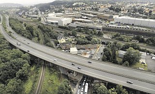 Bielefelds Ostwestfalendamm. - Archiv