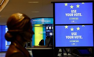 Die Europawahl findet vom 6. bis 9. Juni 2024 statt. - Jean-Francois Badias/AP/dpa