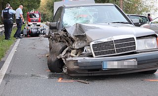 Der Fahrer des Mercedes konnte den Zusammenstoß trotz einer Vollbremsung nicht verhindern. - Jan Henning Rogge