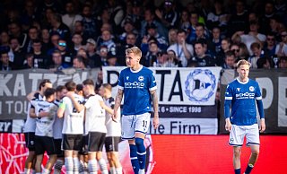 Joel Grodowski (vorne links) und Sam Schreck musten sich gegen Verl geschlagen geben. Grodowski hatte vor einer Woche das Spiel für die Arminia gewonnen. - Sarah Jonek