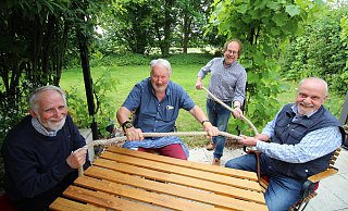 Hans-Ulrich Spanka (v.l.), Wolfgang Höcker, Mike Bartels und Otto-Hermann Eisenhardt ziehen an einem Strang. - Sylvia Tetmeyer