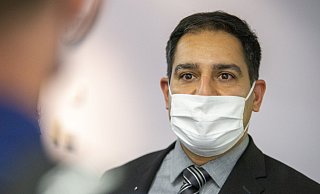 Borzoo Afshar, Bürgermeisterkandidat der CDU in Löhne. - Niklas Tüns