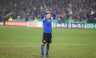 Arminias Marius Wörl vergab den letzten Elfmeter. - Oliver Krato