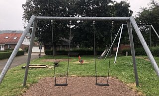 Der Spielplatz in Amelunxen an der Grubestraße: Die Bezirksausschüsse haben sich überlegt, wie die Attraktivität verbessert werden können. - Nicole Fischer