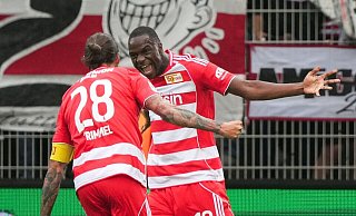 Ilyas Ansah erwischte einen perfekten Saisonstart für Union Berlin. - Soeren Stache/dpa