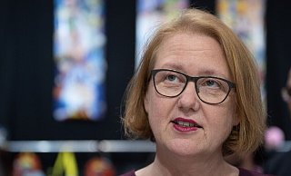 Grünen-Politikerin und Bundesministerin für Familie, Senioren, Frauen und Jugend: Lisa Paus. - Hendrik Schmidt/dpa