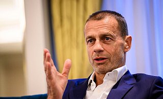 Für UEFA-Präsident Aleksander Ceferin ist das DFB-Team ein Topfavorit auf den EM-Titel. - Tom Weller/dpa
