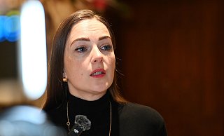 Olexandra Matwijtschuk und ihre Menschenrechtsorganisation Center for Civil Liberties haben 2022 mit Aktivisten aus Belarus und Russland den Friedensnobelpreis bekommen. - Markus Lenhardt/dpa