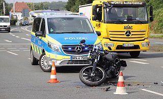 An der Harley entstand Totalschaden. - Charlotte Mahncke