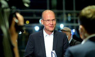 Ralph Brinkhaus bei Kommunalwahl-Tag im September. - Andreas Frücht