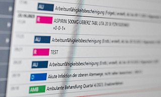 So könnte die elektronische Patientenakte aussehen. - Jens Kalaene/dpa