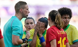 Brasilien spielt sein Olympia-Halbfinale ohne Superstar Marta. - Moises Castillo/AP/dpa