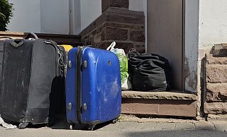 Das Hab und Gut der Bewohnerinnen und Bewohner, die das Gebäude in Lüchtringen verlassen mussten. - Svenja Ludwig