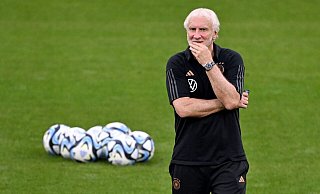 Die DFB-Elf muss sich vor der europäischen Konkurrenz «nicht verstecken», sagt Sportdirektor Rudi Völler. - Federico Gambarini/dpa