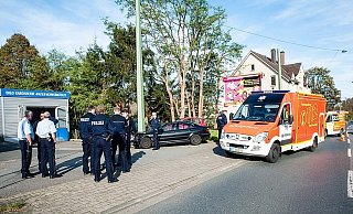 Bei einer Geschwindigkeitskontrolle in Bielefeld wurde ein Polizist schwer verletzt. - FOTO: CHRISTIAN MATHIESEN