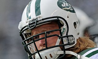 Nick Mangold, hier im Einsatz für die New York Jets, starb mit nur 41 Jahren. (Archivbild) - picture alliance / dpa