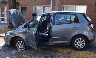 Ein Verkehrsunfall an der Werster Straße in Löhne ist glücklicherweise glimpflich ausgegangen. - Polizei Herford